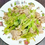 ☆豚肉とブロッコリーの芯の和風炒め☆